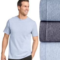 Men's Jockey® 3-pack Crewneck Tees -Cotton Sales Store 1141005 Baby Breath Stormy Sea