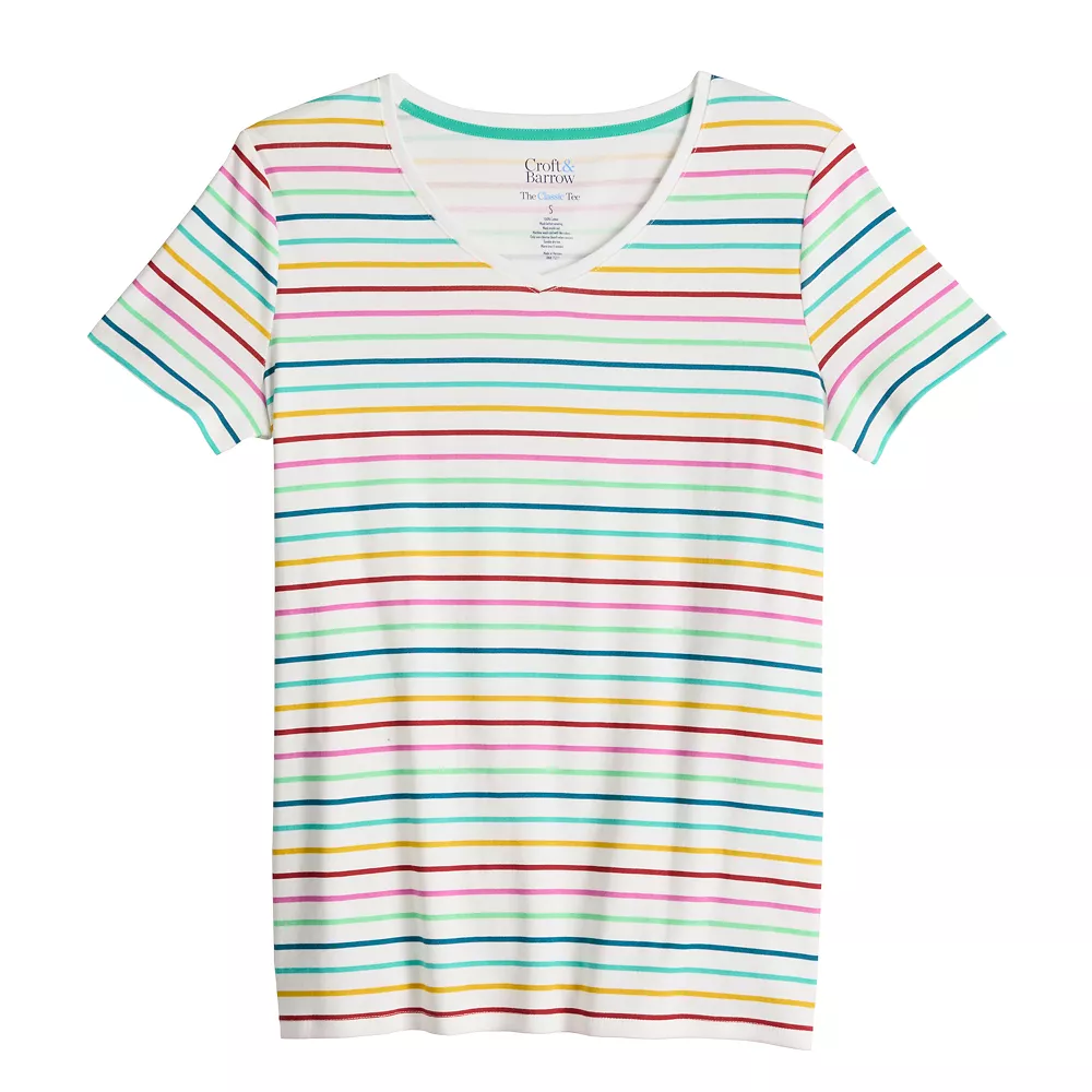 Women's Croft & Barrow® Essential V-Neck Tee 87 Women's Croft & Barrow® Essential V-Neck Tee - Image 85