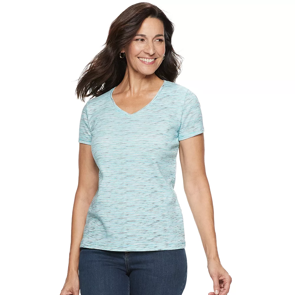 Women's Croft & Barrow® Essential V-Neck Tee 73 Women's Croft & Barrow® Essential V-Neck Tee - Image 71
