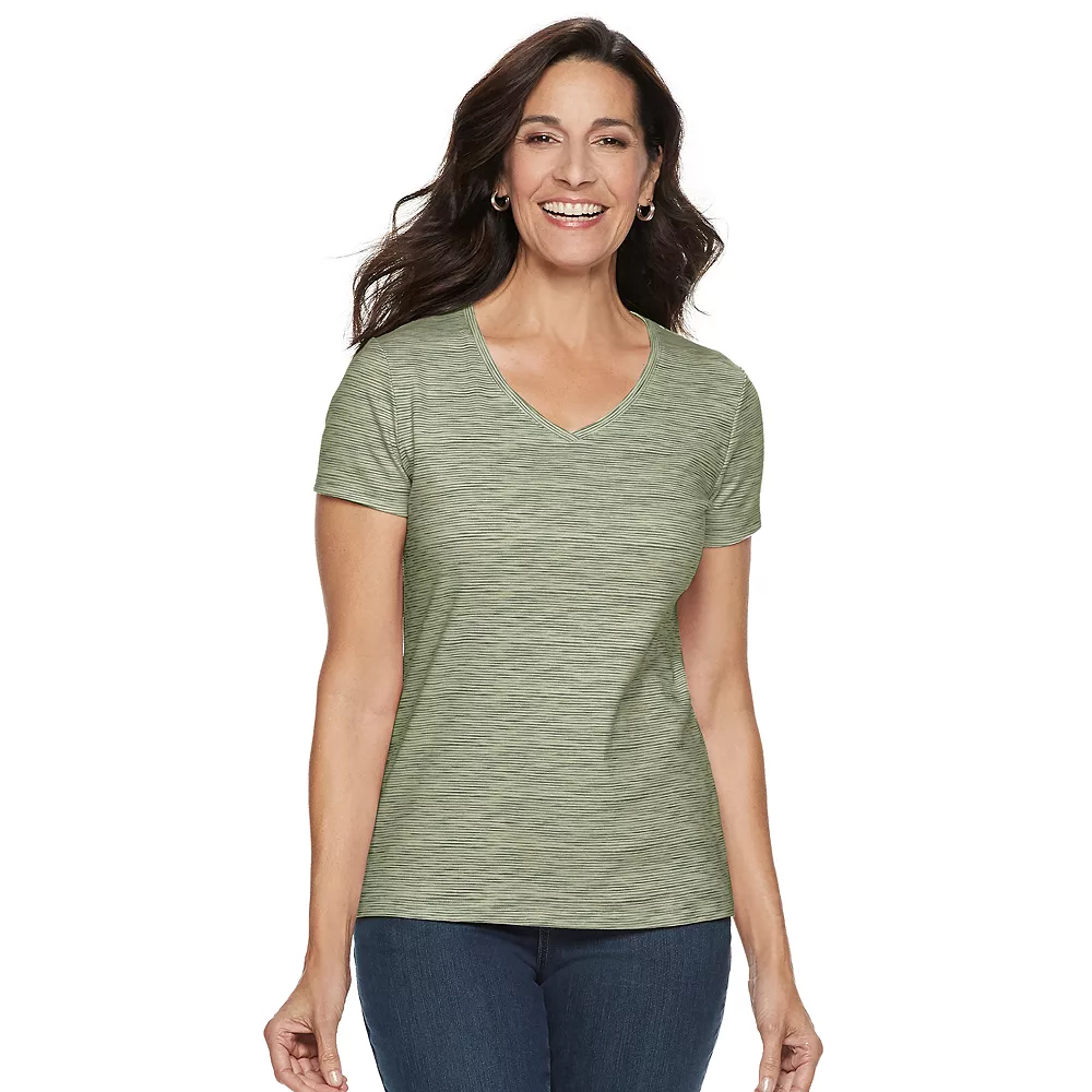 Women's Croft & Barrow® Essential V-Neck Tee 42 Women's Croft & Barrow® Essential V-Neck Tee - Image 40