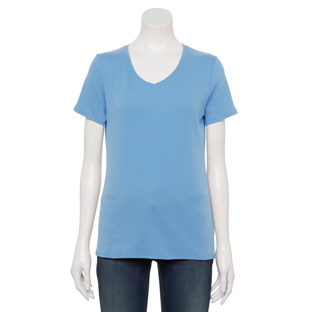Women's Croft & Barrow® Essential V-Neck Tee 62 Women's Croft & Barrow® Essential V-Neck Tee - Image 60