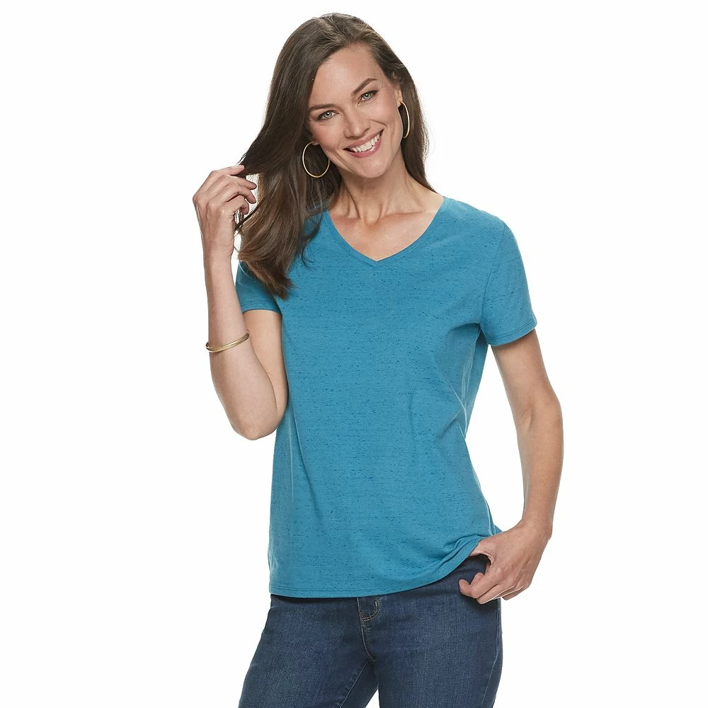 Women's Croft & Barrow® Essential V-Neck Tee 64 Women's Croft & Barrow® Essential V-Neck Tee - Image 62