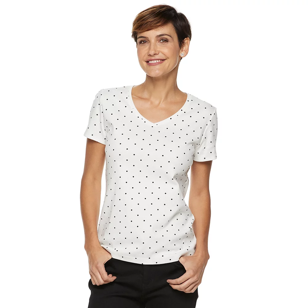 Women's Croft & Barrow® Essential V-Neck Tee 41 Women's Croft & Barrow® Essential V-Neck Tee - Image 39