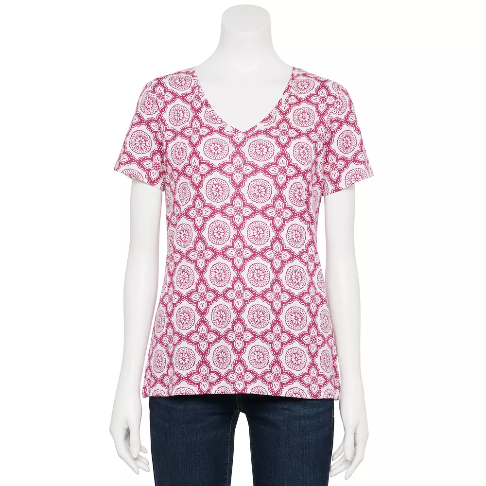 Women's Croft & Barrow® Essential V-Neck Tee 52 Women's Croft & Barrow® Essential V-Neck Tee - Image 50