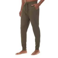 Men's Cuddl Duds® Essentials Banded-Bottom Pajama Pants -Cotton Sales Store 3743031 Olive