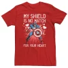 Men's Marvel Captain America My Shield Is No Match For Your Heart Tee -Cotton Sales Store 3892560