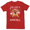 Men's Marvel Iron Man Our Love Is Invincible Vintage Portrait Tee -Cotton Sales Store 3892561