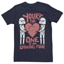 Men's Star Wars Valentines The One I'm Looking For Graphic Tee