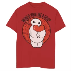 Disney's Big Hero 6 Boys 8-20 Baymax Hug Valentine's Graphic Tee