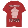Disney's Big Hero 6 Boys 8-20 Baymax Heart Programmed To Hug Graphic Tee 2 Disney's Big Hero 6 Boys 8-20 Baymax Heart Programmed To Hug Graphic Tee -Cotton Sales Store 4166505 Red