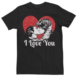 Men's Star Wars Han and Leia "I Love You" Heart Graphic Tee