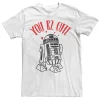 Men's Star Wars R2-D2 You Are Too Cute Graphic Tee