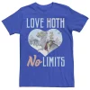 Men's Star Wars Love Hoth No Limits Text Graphic Tee -Cotton Sales Store 4249690 Royal
