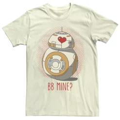 Men's Star Wars BB-8 Mine Heart Eyes Tee