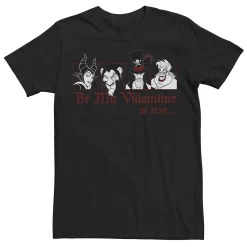 Men's Disney Villains Be My Villaintine Or Else Valentine's Day Tee