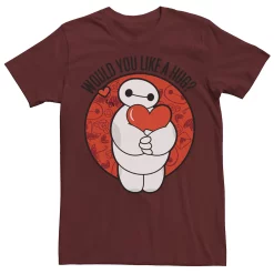 Men's Disney Big Hero 6 Baymax Hug Valentine's Day Tee