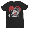 Men's Star Wars Han Solo and Princess Leia Kiss Valentine's Day Tee -Cotton Sales Store 4299514