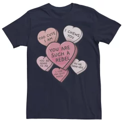 Men's Star Wars Candy Heart Quotes Valentine's Day Tee