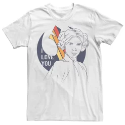Men's Star Wars Princess Leia I Love You Valentine's Day Tee