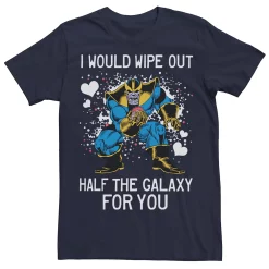 Men's Marvel Thanos Half The Galaxy Valentine Tee