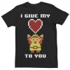 Men's Nintendo Legend of Zelda 8 Bit Color My Heart To You Tee -Cotton Sales Store 4299662