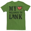 Men's Nintendo Legend of Zelda My Heart Belongs To Link Tee