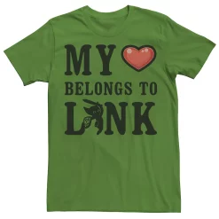 Men's Nintendo Legend of Zelda My Heart Belongs To Link Tee