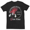 Men's Disney Villains Valentines Hades Single Taken On Fire Tee -Cotton Sales Store 4299687
