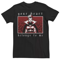 Men's Disney Villains Valentines Evil Queen Heart Is Mine Portrait Tee
