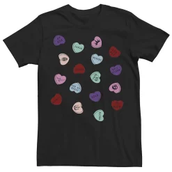 Men's Disney Villains Valentines Candy Hearts Symbols Tee