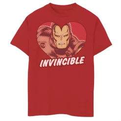 Boys 8-20 Marvel Iron Man Invincible Heart Valentine's Tee