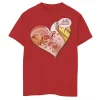 Boys 8-20 Marvel Thor Yours Forever Heart Retro Valentine Tee -Cotton Sales Store 4301058