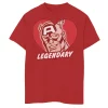 Boys 8-20 Marvel Captain America Legendary Heart Valentine Tee -Cotton Sales Store 4301061