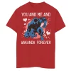 Boys 8-20 Marvel Black Panther You And Me Valentine Tee -Cotton Sales Store 4301066