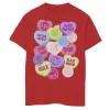 Boys 8-20 Marvel Valentine's Candy Heart Avengers Icons Tee -Cotton Sales Store 4301069