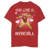 Boys 8-20 Marvel Iron Man Our Love Is Invincible Tee -Cotton Sales Store 4301071