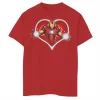 Boys 8-20 Marvel Iron Man Heart Blaster Glow Valentine Tee -Cotton Sales Store 4301072