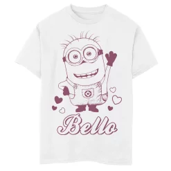 Boys 8-20 Despicable Me Minions Phil Says Bello Tee