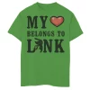 Boys 8-20 Nintendo Legend of Zelda My Heart Belongs To Link Tee -Cotton Sales Store 4301078