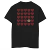 Boys 8-20 E.T. Valentines Red Heart Grid Head Shot Tee