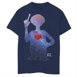 Boys 8-20 E.T. Terrestrial Universe Silhouette Heart Tee