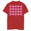 Boys 8-20 E.T. Valentines Pink Heart Grid E.T. Peaking Tee -Cotton Sales Store 4301082