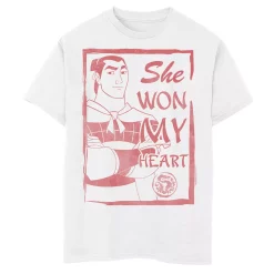 Boys 8-20 Disney Mulan Shang She Won My Heart Poster Tee