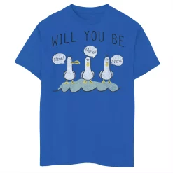 Boys 8-20 Disney / Pixar Finding Nemo Valentine's Day Seagulls Be Mine Tee