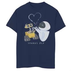 Boys 8-20 Disney / Pixar Wall-E & Eve Sparks Fly Portrait Tee