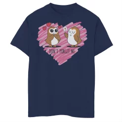 Boys 8-20 Star Wars Valentines Don't Porget Sketch Heart Tee