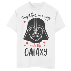 Boys 8-20 Star Wars Vader Rule Together Valentine's Tee