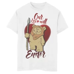 Boys 8-20 Star Wars Ewok Love Will Endor Valentine's Tee