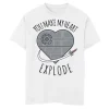 Boys 8-20 Star Wars Valentines You Make My Heart Explode Tee -Cotton Sales Store 4301132
