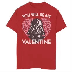 Boys 8-20 Star Wars You Will Be My Valentine Darth Vader Tee
